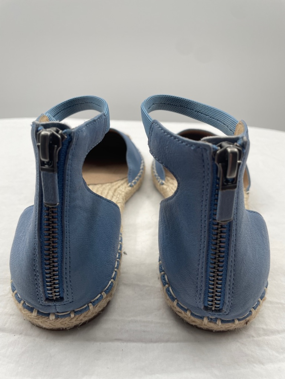 NEW! Eileen Fisher Lala Tumbled Leather Espadrille Flats. 9.5. - Picture 5 of 8